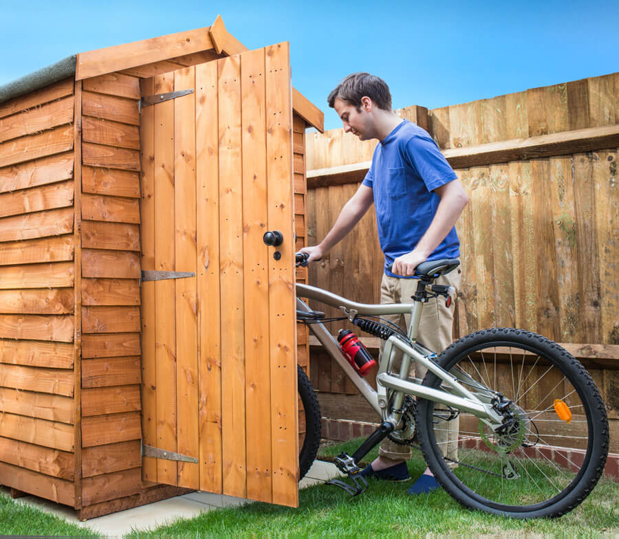Can I Store a Bike in a Galvanised Shed?
